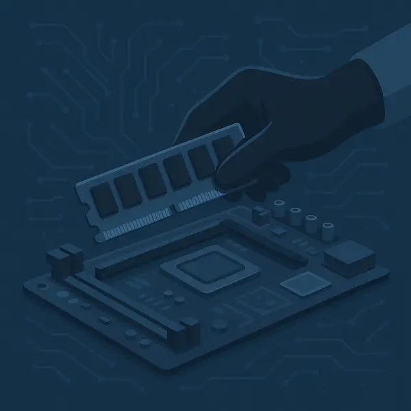 Installation de RAM (pièce non incluse)