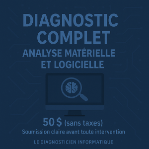 Diagnostique comlet 🧠 Diagnostic complet – Analyse matérielle et logicielle