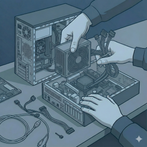 Installation Alimentation (PSU) + Câblage